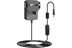 ANKS 12V 2A Power Adapter, 5.5 x 2.1mm Jack AC to DC Power Supply Adapter for Led Strip lights, CCTV Camera, ADSL Cats, HUB, Cisco Router, Yamaha Keyboard, CE Approved