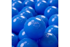 KiddyMoon 700 Palline/7Cm Palline Morbide Colorate Per Piscina Bambini Fatto In EU, Blu