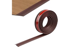 ZTVOWTO 400cm PVC Threshold Strip Self-Adhesive, Carpet Roll Ends,Tile Trim, Aluminium Strip for Carpeted Sill Flooring with a Transition Height of Less Than 5 mm (Red Wood Grain)