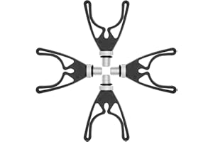 ZHAN Chen Rutenauflagen U-Form Verstellbare Rutenauflagen Gripper Hinten Ruten Halterung für Alle Rutenhalter Rutenständer Rod Pod und Bank Stick 4Stücke