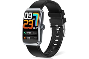 SPURKEY Fitness Tracker with 24/7 Heart Rate, Blood Pressure Blood Oxygen Sleep Monitor,103 Sports Modes Smart Watch Activity Trackers,IP68 Waterproof Step Counter Calories Pedometer for Women Men (Black)