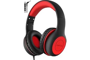 EarFun K1 Kinder Kopfhörer Over Ear, CPC-Zertifizierung Kopfhörer Kinder mit Kabel, HD Sound, 85/94dB Lautstärkegrenze, Einstellbar Ohrpolster, 6 Ebenen Verstellbares Stirnband, 3.5 mm Aux Jack