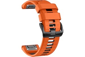 U-LIMVE Watch Strap for Garmin Fenix 8 51mm/Fenix 7X/Fenix 7X Pro/Fenix 6X/Fenix 6X Pro/Fenix 5X/Fenix 3, Silicone QuickFit 26mm Replacement
