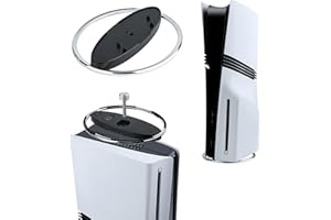 Mcbazel Support Vertical pour PS5 Pro, Support Universel Consoles PS5/PS5 Slim/PS5 Pro, Base Circulaire Position Verticale des Consoles