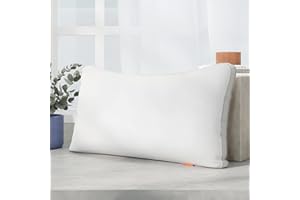 Sweetnight - Cuscino 48 x 74 cm, in Tessuto 100% Cotone Federa in Microfibra, Anti Russamento Cuscino Indeformabile Lavabile Morbidi Cuscino