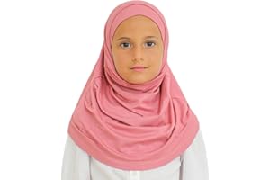 Prien Easy To Wear Hijab For Girls, Muslim Scarf for Kids, Instant Hijabs For Women, Viscose Children Scarves For Ramadan Eid