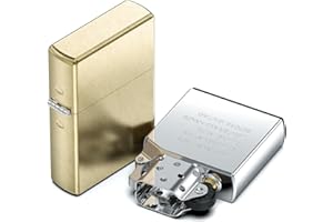 VVAY Accendino Benzina Antivento, in Ottone, Venduto Senza Benzina