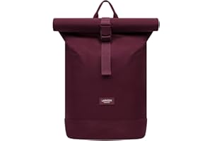LARKSON Sac à Dos Femmes & Hommes - Janne Small - Petit Sac à Dos Rolltop avec Compartiment pour Ordinateur Portable - Pour Université Travail Voyages & Vélo - Hydrofuge