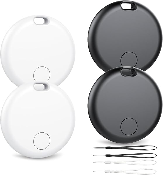 Android Smart Tracker Tag, Localizador Bluetooth Compatible con Google Find Hub (Solo Android), Air Tracker Tag Llavero para Maleta, Llaves, Equipaje, Impermeable IP68 (Paquete de 4) - 1