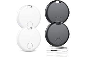 TAOBOSEC Android Smart Tracker Tag, Localizador Bluetooth Compatible con Google Find Hub (Solo Android), Air Tracker Tag Llavero para Maleta, Llaves, Equipaje, Impermeable IP68 (Paquete de 4)