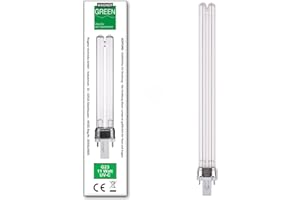 WAGNER GREEN ALLES FÜR DEN GARTENTEICH Wagner Green UVC Ersatzlampe Sockel G23 PL-S Wasserklärer Leuchtmittel Lampe Teich Filter (11 Watt)