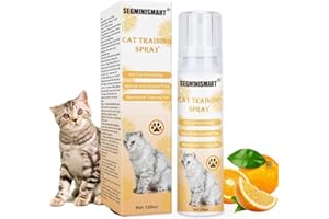 SEGMINISMART Kratzfestes Spray,Anti Kratz Spray für Katzen,Kratzschutz für Katze Hund,Katzenabwehrspray für Innen und Außen，Kratzfestes für Sofa,Tür,Tisch,Möbel,schützt Ihr Zuhause 120ml