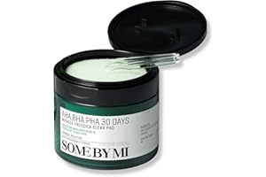 SOME BY MI AHA BHA PHA 30 Days Miracle Truecica Clear Pad – 70 discos – Discos tónicos exfoliantes coreanos con centella – Limpian suavemente y afinan los poros – Cuidado de la piel coreano