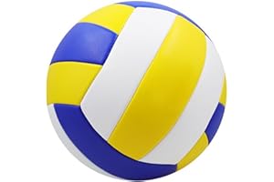 GDFNMOGO Pelota de voleibol profesional n.º 5 de PVC suave y materiales de goma para uso en interiores y exteriores