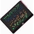 16 Inch Drawing Magic Board, Electronic Notebook, Work Pad, LCD, Magic Board, Colorful LCD Writing Tablet, Writing Tablet with Pen, Doodling, Drawing Pad for Kids, Teens and Adults (Pink)