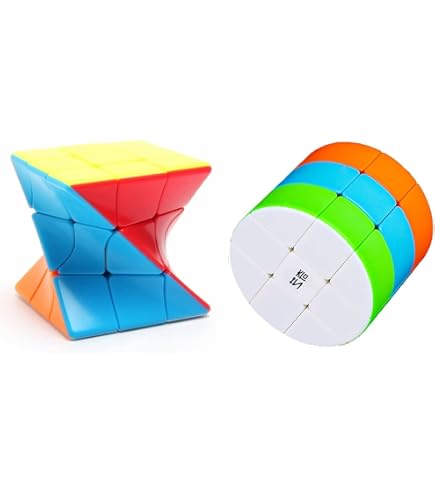 AUTHFORT Speed Cube Set Windmill Stickerless Magic Cube Set Of