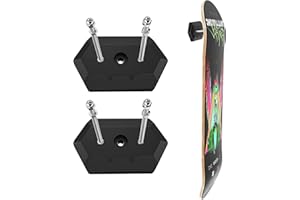 Yqhugbc 2 Pièces Support Mural pour Skateboard en Plastique, Support D'affichage Skateboard Mural, Support Mural pour Skateboard, pour Le Skateboard et Le Stockage