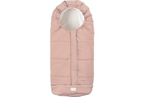 Moovo by Nuvita 9545 Junior City | Sacco Universale per Passeggino | Perfetto per Bambini da 6 a 36 Mesi (100 cm) | Tessuto Vellutato e Massimo Comfort per il Tuo Bambino fino a -10°C | Rosa Tenue