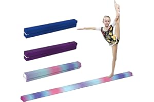 SPORTNOW Poutre Gymnastique Pliable en Velours, Poutre d'équilibre avec Fond antidérapant, équipement d'entraînement de Gymnastique pour Enfants et Adultes