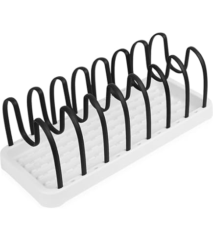 Organizer Per Coperchi Pentole - Porta Coperchi Da Cassetto Con 6 Divisori - Foto 4