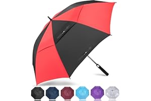 ZOMAKE Ombrello da Golf Grande 130/137/157/172cm - Automatico Ombrelli Pioggia Grandi Resistente Antivento Con Doppio Baldacchino - Extra Large Umbrella Per Uomo Donna