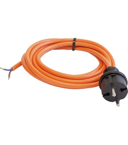 Rallonge Spirale 3 Mètres Avec Fiche Schuko Extra Plate - 230V/16A - Câble Cuivre 3x1,0 Mm² - Pour Intérieur/extérieur