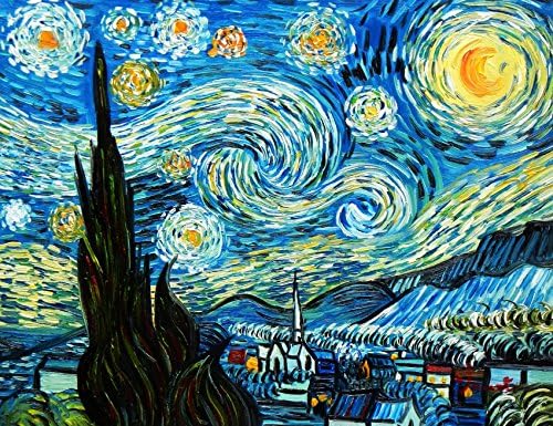 Vincent Van Gogh - Starry Night 30x40 cm Reproduction Oil Painting 59052