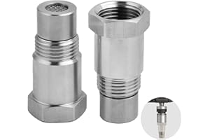 SOPWMAP 2 Pezzi Estensore Sensore Ossigeno, Adattatore Sensore O2 Lambda, Adattatore sonda sensore ossigeno O2, adattatori per sonda lambda, per sensore ossigeno auto M18x1,5mm, 45mm