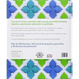 Labores: Punto, ganchillo, bordado, tapicería, patchwork, aplicación, acolchado