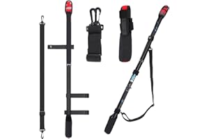 GOMICE Transporte para caña Pescar | Sling Band Rod Cinturones Cinturón Hombro | Portable Belts Rod Holder Wrap Strap Resistente al Desgaste para la Playa/Sea Rock/Pesca