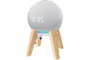 shinar Uchwyty głośnikowe kompatybilne ze stojakami głośnikowymi HomePod Mini i Dot 4/Dot 5 Generation 2022, regulowany uchwyt stołowy (Dot 4 i Dot 5 biały)