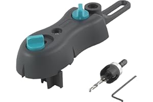 wolfcraft 6960000 - Kit de Perçage pour Terrasse Bois - Pour un Vissage des Lames de Terrasse - Pour Lames de 100 à 145 mm - 3 pièces