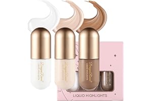 OKAQEE 3 Pack Bronzer Contour & Highlighter & Concealer Makeup Set Highly Pigmented Long Lasting Bronzer Contour Wand Waterproof Smooth Natural Highlighters Concealer Bronzer Makeup Gift For Women