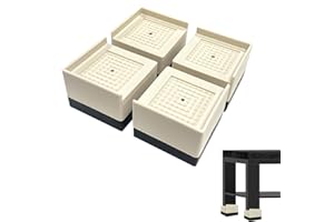 XIRUIUBAO Rialzo per Mobili Rialzi Letto Alza Letto,Piedini per Mobili 4 cm Antiscivolo,Silenzioso e Resistente All'usura,Piedi per Letto per Divano,Armadio,Elettrodomestici,Protegge Pavimento 4 Pezzi