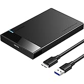 UGREEN USB 3.0 Boîtier Externe pour Disque Dur 2,5 Pouces SATA III II I HDD SSD avec 5Gbps UASP Supporte Windows Mac OS Linux