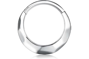 BodyBonita 16G Piercing al Setto - Acciaio Chirurgico 316L Septum Piercing Nostril Helix Orecchino Trago Piercing Naso Cerchio Cartilage Daith Piercing Naso Anello Oro 14K/Argento 8mm/10mm