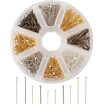 Lot De 300 épingles à Tête Plate Et Sphérique Craftdady - Doré Rose Pour Création De Bijoux Et Artisanat