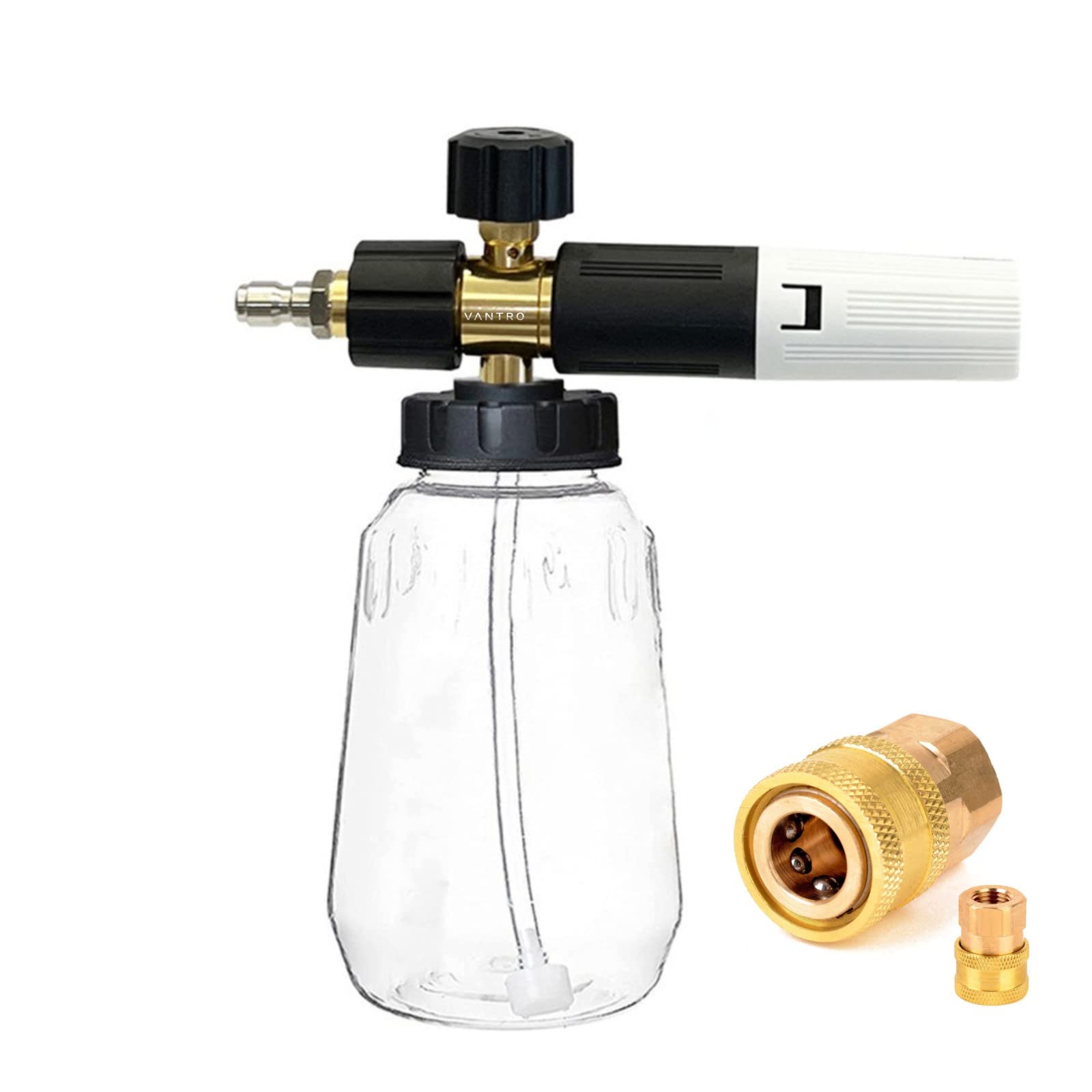VANTRO Brass Adjustable Foam Cannon: Ultimate Pressure Washer Foam Blaster