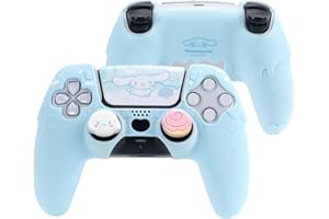 Kuitmor PS5 Controller Cover Skin Case,Anti-Slip Silicone Protective Cover Case,Cute Cartoon Protective Shell for PlayStation 5 Controller with 2 Thumb Grip Caps and 1 Sticker