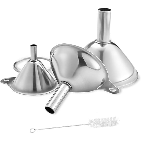 Lot De 4 Mini Entonnoirs En Plastique Transparent – Pour Cuisine, Laboratoire, Transvasement Liquides Et Poudres