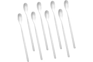 LUVTREE Cuillère à café, cuillère à cocktail et cuillère à thé en acier inoxydable, longueur 16 cm/6,2 pouces, 8 pièces