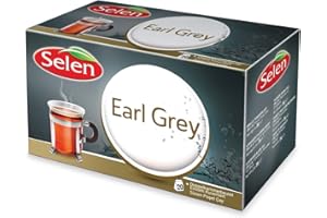 Selen Earl Grey Thé, 20 sachets de thé emballés individuellement - 36g