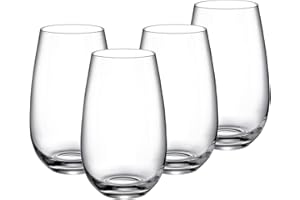 Villeroy & Boch - Entrée taza, set de 4 unidades, 620 ml, vidrio de cristal, transparente