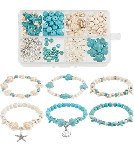 Cuentas De Concha De Trella De Mar, Perlas, Tortuga, Delfín, Pulpo