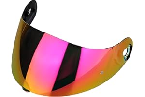 Guajiro - Visier Kompatibel mit Nolan Xlite 802RR-803 | X-802RR, X-803RR, X-802, X-803, X-803 RS Ultra Carbon | Motorradhelmvisier mit Pinlock-Antibeschlaghalterung und Tear-Off-System (Rosa)