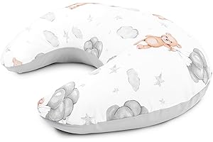 ‎AMILIAN Amilian Stillkissen Klein – Lagerungskissen Stillhörnchen – Schwangerschaftskissen für Schwangere – Babylesekissen Seitenschläferkissen – Nursing Pillow - Ballonbär