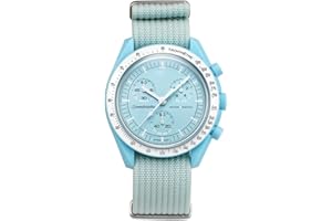 BBZ correa nylon 20mm Compatible con Omega X Swatch Moon Watches Men Women，Vivoactive 3, Forerunner 245/645, Vivomove HR, Galaxy Watch