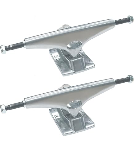 Paire De Trucks Krux DLK K5 Standard 8,0" - "Grind Out Racism" Argenté