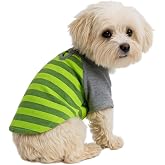 MPZ PETS Kedi ve K&ouml;pek Kıyafeti &amp; Elbisesi Yeşil Gri T Shirt S