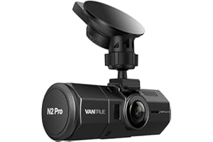VANTRUE N2 Pro Dual Dash Cam Infrared Night Vision Dual 1080P Front and Rear Dashcam for Cars (2.5K 1440P Single Front) 1.5" 310° Car Camera w/Sony Sensor, Parking Mode, G-Sensor, Support 256GB Max